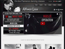Tablet Screenshot of clasesdeflamencoonlinealfonsolosa.com
